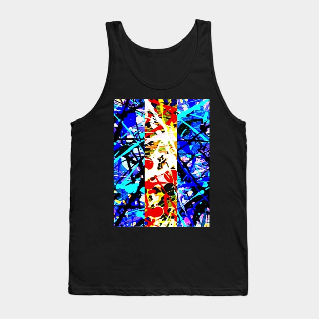 paint splash 80s Tank Top by LowEndGraphics